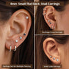 8Pcs Stainless Steel Earrings - view 2