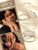 8Pcs 1mm Stackable Rings for Women Stainless Steel Rings Set - view 2