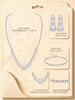 Silver Jewelry Set for Women Sparkly Crystal Wedding Accessories - view 5