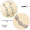 Rhinestone Earrings Sparkly Bracelet Earring Party Prom Earrings Jewelry for Women - view 6