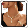 Rhinestone Earrings Sparkly Bracelet Earring Party Prom Earrings Jewelry for Women - Gold