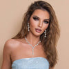 Rhinestone Earrings Sparkly Bracelet Earring Party Prom Earrings Jewelry for Women - view 3