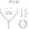Rhinestone Earrings Sparkly Bracelet Earring Party Prom Earrings Jewelry for Women - view 4