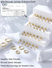 Small Flat Back Stud Earrings for Women 14K Gold Plated Surgical Stainless Steel Earring Sets Tiny Screw Back Cartilage Earrings - view 4