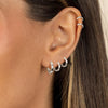 316L Surgical Stainless Steel Small Gold Silver Hoop Earrings for Women, Cartilage Helix Earrings, Cute Conch Rook Tiny Huggie Hoops Earring Set for - view 5