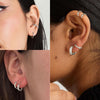 316L Surgical Stainless Steel Small Gold Silver Hoop Earrings for Women, Cartilage Helix Earrings, Cute Conch Rook Tiny Huggie Hoops Earring Set for - view 6
