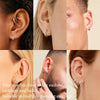 316L Surgical Stainless Steel Small Gold Silver Hoop Earrings for Women, Cartilage Helix Earrings, Cute Conch Rook Tiny Huggie Hoops Earring Set for - view 7