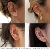 84 Pairs Gold Stud Earrings Set for Women Multipack, Fashion Pearl Cubic Zirconia Butterfly Earrings Packs Piercings, Stud Hoops Earrings for Gift - view 4