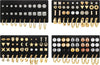 84 Pairs Gold Stud Earrings Set for Women Multipack, Fashion Pearl Cubic Zirconia Butterfly Earrings Packs Piercings, Stud Hoops Earrings for Gift - Style04-gold