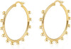Chunky Gold Stud Earrings for Women 14k Gold Plated Earrings Statement Trendy Fashion Gold Jewelry Gifts - Bead-GD