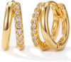 Gold Hoop Earrings for Women Huggie Hoop Earrings Jewelry Gifts - main view