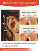 Sterling Silver Ear Cuff Earrings for Women Non Piercing - view 6