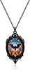 Gothic Necklace for Women with Witch Raven Rose Bat Pendant and Vampire Theme Charms Choker Style Costume Jewelry - Gothic Bat