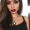 Gothic Necklace for Women with Witch Raven Rose Bat Pendant and Vampire Theme Charms Choker Style Costume Jewelry - view 4