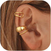 Ear Cuffs Non Piercing 14K Gold Plated Ear Cuff Earrings for Women Trendy Stuff Clip on Cartilage Earring Stacks Non Pierced Adjustable Fake Earrings - Z6