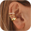 Ear Cuffs Non Piercing 14K Gold Plated Ear Cuff Earrings for Women Trendy Stuff Clip on Cartilage Earring Stacks Non Pierced Adjustable Fake Earrings - Z9