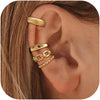 Ear Cuffs Non Piercing 14K Gold Plated Ear Cuff Earrings for Women Trendy Stuff Clip on Cartilage Earring Stacks Non Pierced Adjustable Fake Earrings - Z10