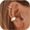 Ear Cuffs Non Piercing 14K Gold Plated Ear Cuff Earrings for Women Trendy Stuff Clip on Cartilage Earring Stacks Non Pierced Adjustable Fake Earrings - Z11