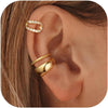 Ear Cuffs Non Piercing 14K Gold Plated Ear Cuff Earrings for Women Trendy Stuff Clip on Cartilage Earring Stacks Non Pierced Adjustable Fake Earrings - Z12