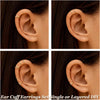 Ear Cuffs Non Piercing 14K Gold Plated Ear Cuff Earrings for Women Trendy Stuff Clip on Cartilage Earring Stacks Non Pierced Adjustable Fake Earrings - view 3