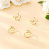 Ear Cuffs Non Piercing 14K Gold Plated Ear Cuff Earrings for Women Trendy Stuff Clip on Cartilage Earring Stacks Non Pierced Adjustable Fake Earrings - view 5