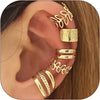 Ear Cuffs Non Piercing 14K Gold Plated Ear Cuff Earrings for Women Trendy Stuff Clip on Cartilage Earring Stacks Non Pierced Adjustable Fake Earrings - Y