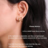 Clip On Hoop Earrings for Women 14K Gold Plated Non Pierced Earrings Clip On Hoops Small No Piercing Fake Hoop Earrings 14mm - view 2
