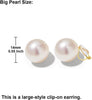 Pearl Clip on Earrings for Women Drop Clip Earrings for Women Gold Plated White Imitation Pearl Earrings Fashion - view 3
