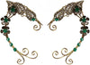 Fairy Elf Ear Cuffs, Handcraft Ear Clips Wrap Earrings, Non-Pierced - 3 Flowers
