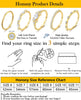 Stackable Gold Rings for Women Engagement Wedding Bands - view 5