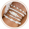 Stackable Gold Rings for Women Engagement Wedding Bands - Silver 1 10