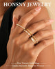 Stackable Gold Rings for Women Engagement Wedding Bands - view 2