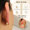 9Pairs Clip on Earrings for Women Chunky Hoop Earring Non Pierced - view 5
