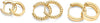 Gold Hoop Earrings for Women, 3-Pair Small Huggie Earrings Set - view 3