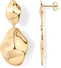 14K Gold Plated Teardrop Statement Drop Dangle Earrings for Women - main view