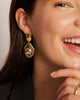 14K Gold Plated Teardrop Statement Drop Dangle Earrings for Women - view 3