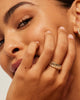 14K Gold Plated Chunky Statement Ring Chunky Stackable Wide Band for Women - view 2