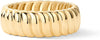 14K Gold Plated Chunky Statement Ring Chunky Stackable Wide Band for Women - view 5