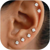 10 Pairs Small Stud Earrings for Women Multiple Piercings - 3mm-10 Pairs