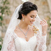 Bridal Wedding Elegant Floral Jewelry Set for Women/Brides/Bridesmaids Crystal Jewelry Set for Wedding Prom Party Bridal Crystal Necklace Earrings - view 4