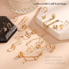 Gold Ear Cuffs for Women, Non Piercing Clip On Cartilage Earrings - view 3
