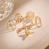 Gold Ear Cuffs for Women, Non Piercing Clip On Cartilage Earrings - view 5