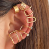 Gold Ear Cuffs for Women, Non Piercing Clip On Cartilage Earrings - view 7