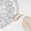 14K Gold Plated Cubic Zirconia Twisted Rope Eternity Band for Women - view 4