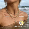 Cross Necklace for Women Stack 14K Gold/Silver Plated Layered Necklace - view 4