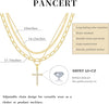 Cross Necklace for Women Stack 14K Gold/Silver Plated Layered Necklace - view 6