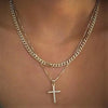 Cross Necklace for Women Stack 14K Gold/Silver Plated Layered Necklace - view 7