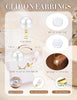 Pearl Clip on Earrings for Women Dangle Drop Earring Wedding - view 2