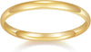 14K Gold/White Gold Plated Rings for Women, Wedding Band, Stackable, Knuckle, Dainty Thumb & Pinky, /Silver, Gold Rings for Women 2mm 4mm 6mm Band - main view