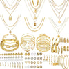 69 Pcs Gold Jewelry Set for Women Bohemian Jewelry - main view